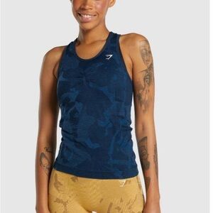 Gymshark Women's Blue Tank Top